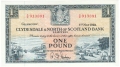 Clydesdale And North Of Scotland Bank Ltd 1 Pound,  1. 5.1958